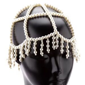 Vintage Pearl Elegant Beaded Headpiece